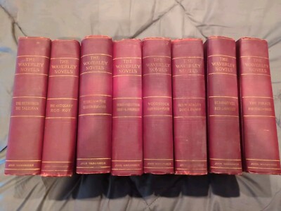 WAVERLY NOVELS by SIR WALTER SCOTT - John Wanamaker - 1900s Set Of 8-image