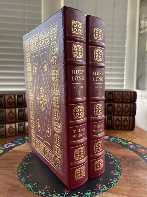 EASTON PRESS -Huey Long 2 Volume Set T Harry Williams American History Biography-image
