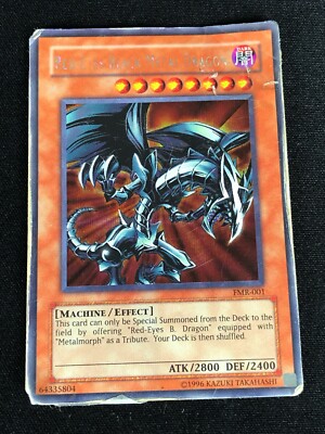 YUGIOH RED-EYES BLACK METAL DRAGON FMR-001 SECRET (HP) DAMAGED-image