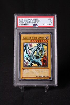 PSA 5 Blue-Eyes White Dragon SKE-001 Kaiba Evolutions Unlimited Yu-Gi-Oh! TCG-image