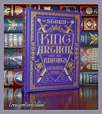 NEW Story of King Arthur & His Knights by Pyle Sealed Leather Bound Collectible-image