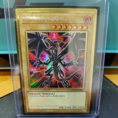 Yu-Gi-Oh! x1 Red Eyes Black Dragon - Alt Art - MGED-EN003 Gold Rare PRE ORDER-image