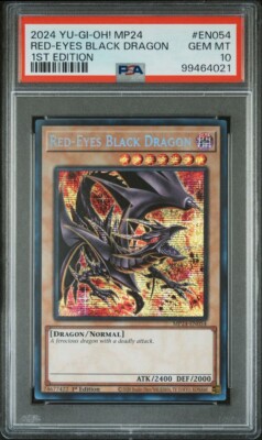 Yugioh Red-Eyes Black Dragon MP24-EN054 Secret Rare 1st Edition PSA 10 GEM MINT-image