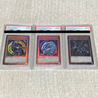PSA 10 Yu-gi-oh! Blue-Eyes White Dragon Dark Magician Red Eyes Black Dragon-image
