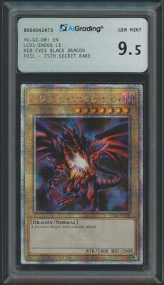Red-Eyes Black Dragon LC01-EN006 - Yu-Gi-Oh! - AiGrade 9.5-image