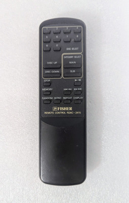 Fisher RDAC2415 Remote Control for Audio System CD Player Genuine Tested Working-image