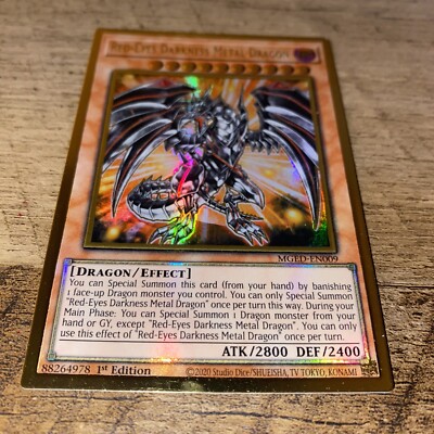 Red-Eyes Darkness Metal Dragon - Yu-Gi-Oh! MGED-EN009 Premium Gold-image