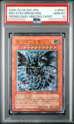 PSA 10 Yu-Gi-Oh Red Eyes Darkness Dragon 2006 W6S-JP001 Ultimate Rare Japanese-image