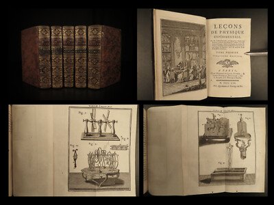 1759 Physics Experiments Nollet Optics Science Clocks Dials Electricity 5v SET-image