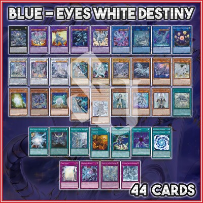 KAIBA BLUE-EYES WHITE DESTINY DECK 44 | Spirit Dragon Maiden of White YuGiOh-image