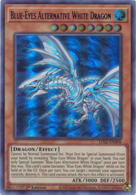 Yu-Gi-Oh Card - LDS2-EN008 - BLUE-EYES ALTERNATIVE WHITE DRAGON (Purple) NM/Mint-image