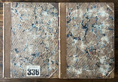 Pictorial Museum Animated Nature Charles Knight 2 Volume Set Leather 19th C-image