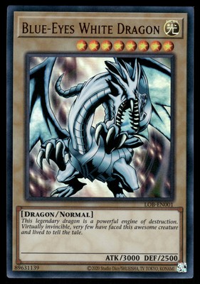 Blue-Eyes White Dragon LOB-EN001 Yugioh! Ultra Rare Unlimited-image
