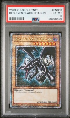 Yugioh - PSA 6 - Red-Eyes Black Dragon - TN23-EN003-image