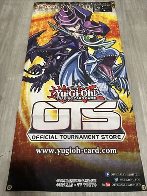 Official Yugioh Banner 2017 Chibi Dark Magician Blue-Eyes White Dragon Red-Eyes-image