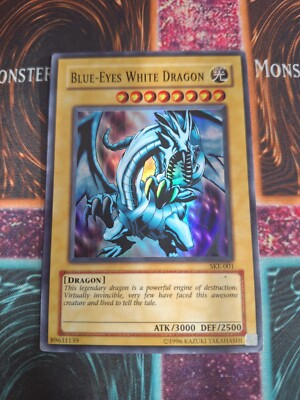 Yu-Gi-Oh! TCG Blue-Eyes White Dragon SKE-001 Super Rare Unlimited MP-image