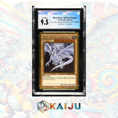 Yu-Gi-Oh! Blue-Eyes White Dragon 2017 MVP1-ENG55 Gold Rare	1st Edition CGC 10-image