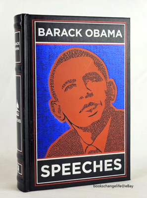 BARACK OBAMA SPEECHES Leather bound Hardcover Classics Brand NEW-image