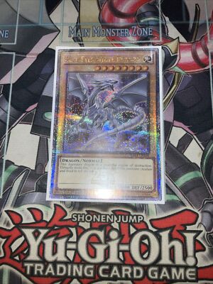 Blue-Eyes White Dragon Quarter Century Secret Rare RA04-EN108 Yugioh 8th Art-image