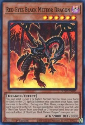 Yugioh! Red-Eyes Black Meteor Dragon - DUNE-EN095 - Super Rare - 1st Edition Nea-image