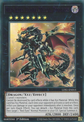 Yugioh! LP Red-Eyes Flare Metal Dragon (Purple) - LDS1-EN015 - Ultra Rare - 1st -image