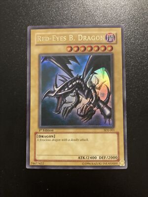 Yugioh: Red-Eyes B. Dragon - SDJ-001 - 1st Edition - Lightly Played-image