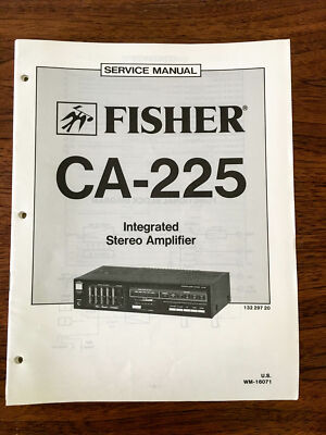Fisher CA-225 Integrated Amplifier Service Manual *Original*-image