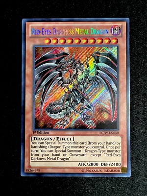 YUGIOH • RED EYES DARKNESS METAL DRAGON • SECRET RARE • LCJW-EN050 • 1st • NM-image