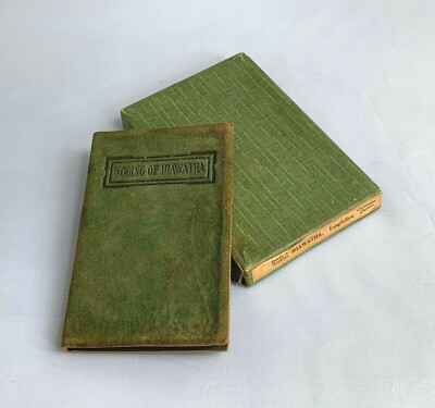 The Wooing of Hiawatha H.W. Longellow Leather Suede Pocono Pines Boxed Set 1916-image
