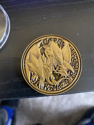 YuGiOh Official YCS / Championship Pre-Reg Coin | GOLD Blue-Eyes Ultimate Dragon-image