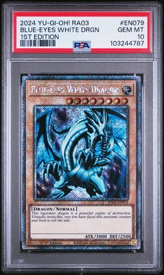 2024 YU-GI-OH! RA03-QUARTER CENTURY BONANZA 1ST ED BLUE-EYES WHITE DRAGON PSA 10-image