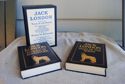 Jack London Castle Tales of the North Stories of Adventure leather Slipcover HB-image