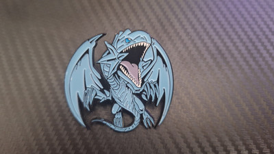 Yugioh! Blue Eyes White Dragon Enamel Pin-image