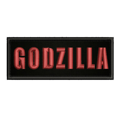Godzilla Monster Movie Patch Embroidered Hook  & Loop Applique Halloween costume-image