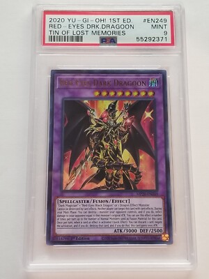 Yugioh 2020 Red-Eyes Dark Dragoon MP20-EN249 PSA 9 1st Edition-image
