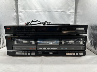 Fisher Stereo Amplifier FM-271 Stereo Cassette Deck CR-W47 Bundle UNTESTED-image