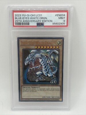 Yu-Gi-Oh! 25th Anniversary LC01-004 Blue-Eyes White Dragon - PSA 9-image