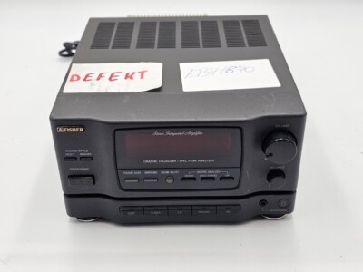 Fisher CA-G5 Stereo Amplifier Graphic Equalizer – For Parts, Not Working-image