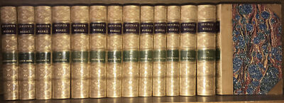 LEATHER Set; WORKS Of WASHINGTON IRVING! Complete!Gilded Calf First Edition 1851-image