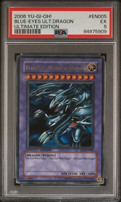 2006 YU-GI-OH! ULTIMATE EDITION #EN005 BLUE-EYES ULTIMATE DRAGON PSA 5-image
