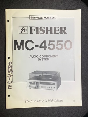 Fisher MC-4550 Service Manual Audio Component System Original-image