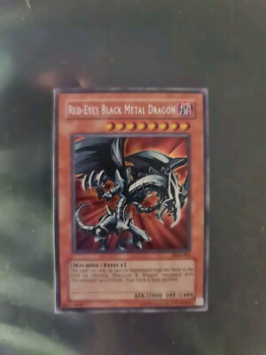 YUGIOH RED-EYES BLACK METAL DRAGON SECRET RARE FMR-001 NM-image