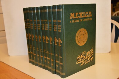 Mexico A Traves de Los Siglos: 10 Volumes by Palacio, Vicente 1981 Ed. (Spanish)-image