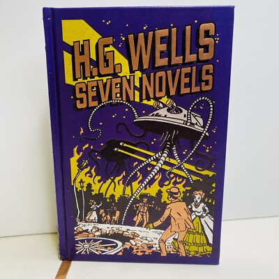 HG Wells Seven Novels B&N Exclusive 2009 Ed Hardcover Bonded Leather Sci-fi-image