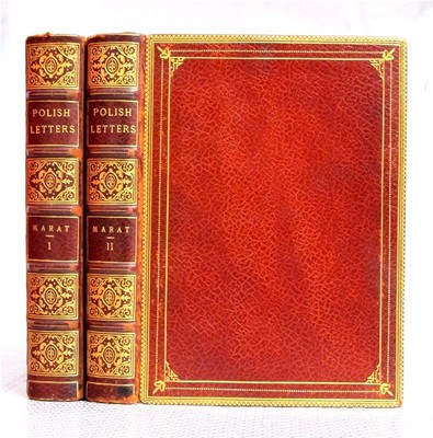 1905 POLISH LETTERS 2 Vol Set LEATHER Bibliophile Society LIMITED ED Antique VTG-image