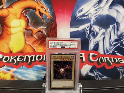 2010 Yugioh Legendary Collection EN006 Red-Eyes Black Dragon LE PSA 10-image