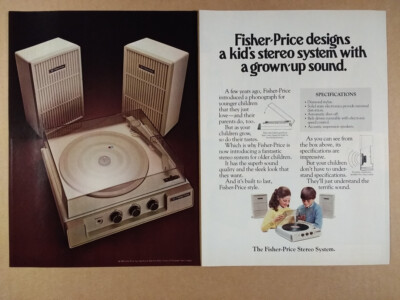 1983 Fisher-Price Stereo System vintage print Ad-image