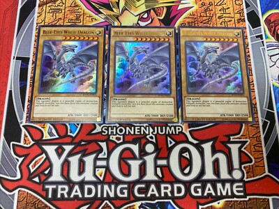 Yugioh - Blue-Eyes White Dragon MVP1-ENSV4 Limited Edition ULTRA NM X3 - PLAYSET-image