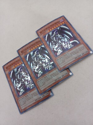 Lot of 3 Yugioh Red-Eyes Black Metal Dragon PP01-EN015 Super Rare-image