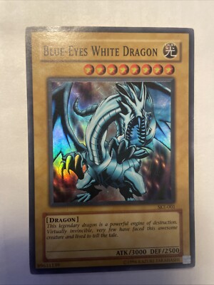 Yugioh SD Kaiba Evolution BLUE-EYES WHITE DRAGON Super Rare SKE-001 MP-image